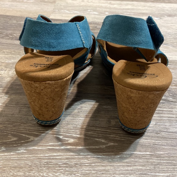 39. Clarks Helio Float Wedge Sandals - Picture 8 of 10